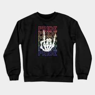 Pride Skeleton Bones Crewneck Sweatshirt